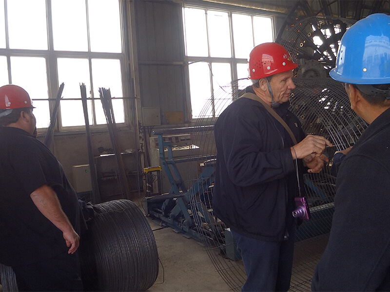 Customer visting factory the 3rd time